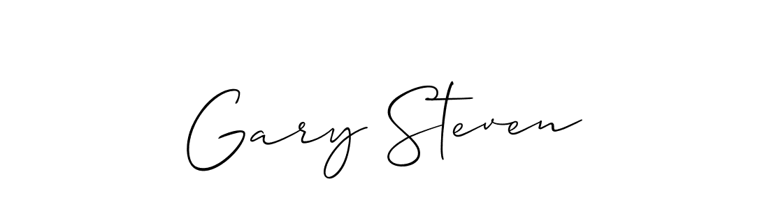 It looks lik you need a new signature style for name Gary Steven. Design unique handwritten (Allison_Script) signature with our free signature maker in just a few clicks. Gary Steven signature style 2 images and pictures png