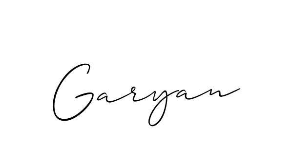 Similarly Allison_Script is the best handwritten signature design. Signature creator online .You can use it as an online autograph creator for name Garyan. Garyan signature style 2 images and pictures png