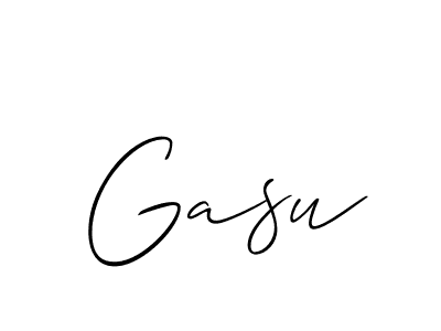 Make a short Gasu signature style. Manage your documents anywhere anytime using Allison_Script. Create and add eSignatures, submit forms, share and send files easily. Gasu signature style 2 images and pictures png