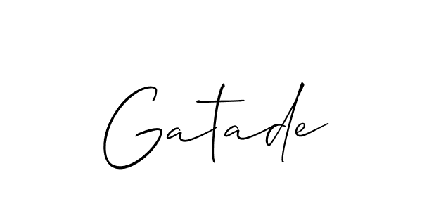 Also we have Gatade name is the best signature style. Create professional handwritten signature collection using Allison_Script autograph style. Gatade signature style 2 images and pictures png