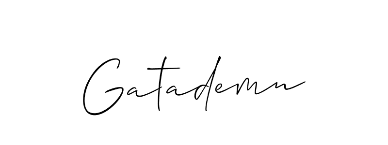 You should practise on your own different ways (Allison_Script) to write your name (Gatademn) in signature. don't let someone else do it for you. Gatademn signature style 2 images and pictures png