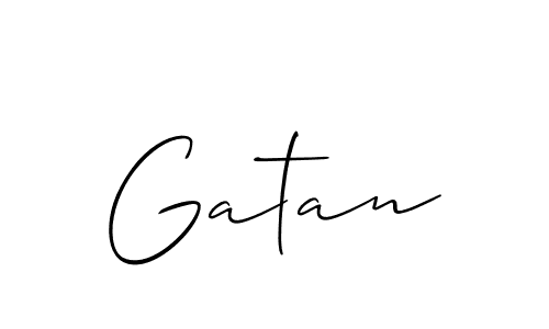 It looks lik you need a new signature style for name Gatan. Design unique handwritten (Allison_Script) signature with our free signature maker in just a few clicks. Gatan signature style 2 images and pictures png