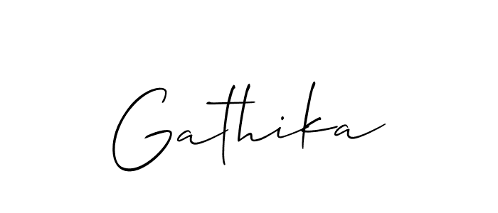 Make a beautiful signature design for name Gathika. Use this online signature maker to create a handwritten signature for free. Gathika signature style 2 images and pictures png