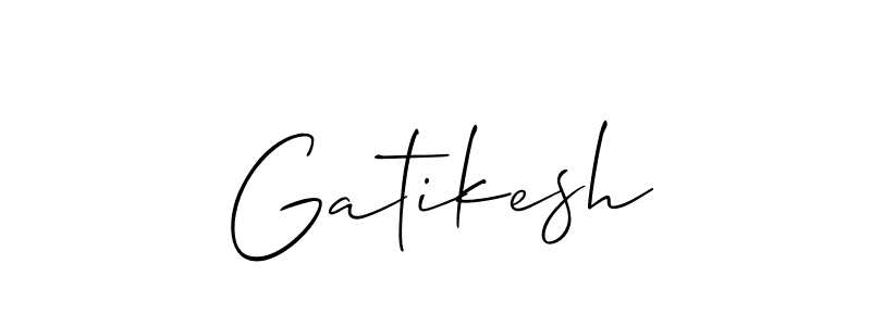 The best way (Allison_Script) to make a short signature is to pick only two or three words in your name. The name Gatikesh include a total of six letters. For converting this name. Gatikesh signature style 2 images and pictures png