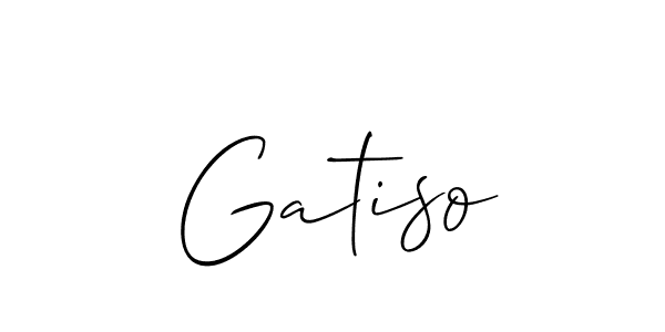 How to make Gatiso name signature. Use Allison_Script style for creating short signs online. This is the latest handwritten sign. Gatiso signature style 2 images and pictures png