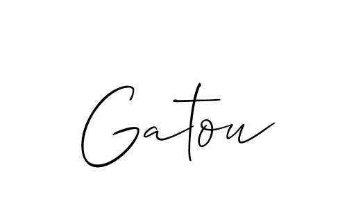 You should practise on your own different ways (Allison_Script) to write your name (Gatou) in signature. don't let someone else do it for you. Gatou signature style 2 images and pictures png