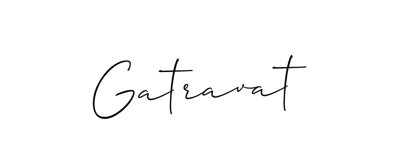 Make a beautiful signature design for name Gatravat. With this signature (Allison_Script) style, you can create a handwritten signature for free. Gatravat signature style 2 images and pictures png