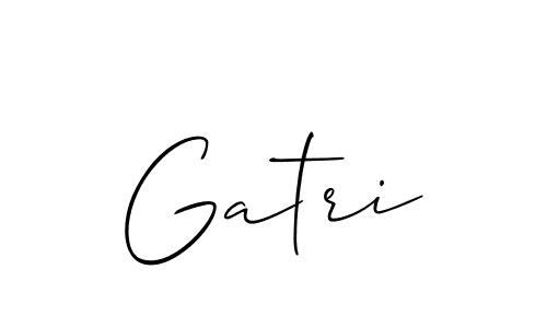 Gatri stylish signature style. Best Handwritten Sign (Allison_Script) for my name. Handwritten Signature Collection Ideas for my name Gatri. Gatri signature style 2 images and pictures png