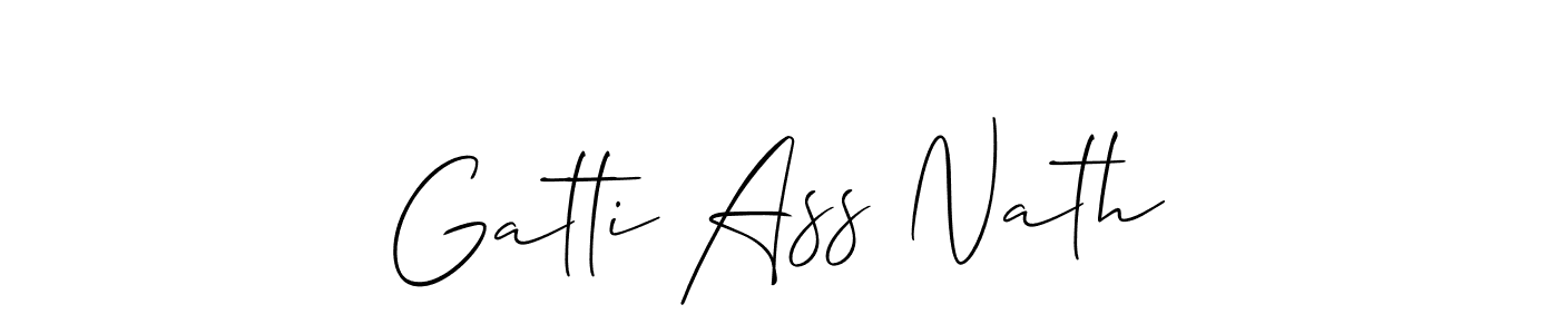 Design your own signature with our free online signature maker. With this signature software, you can create a handwritten (Allison_Script) signature for name Gatti Ass Nath. Gatti Ass Nath signature style 2 images and pictures png