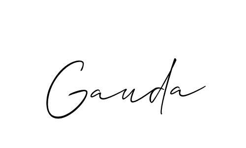 The best way (Allison_Script) to make a short signature is to pick only two or three words in your name. The name Gauda include a total of six letters. For converting this name. Gauda signature style 2 images and pictures png