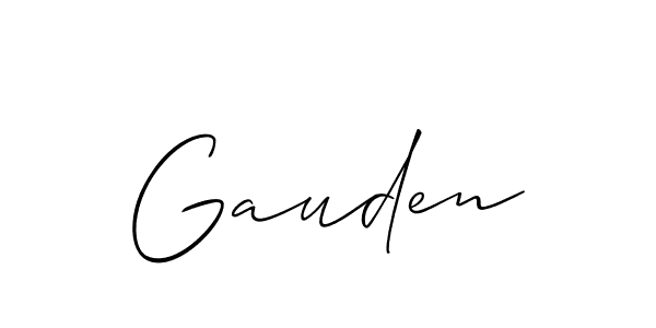 It looks lik you need a new signature style for name Gauden. Design unique handwritten (Allison_Script) signature with our free signature maker in just a few clicks. Gauden signature style 2 images and pictures png