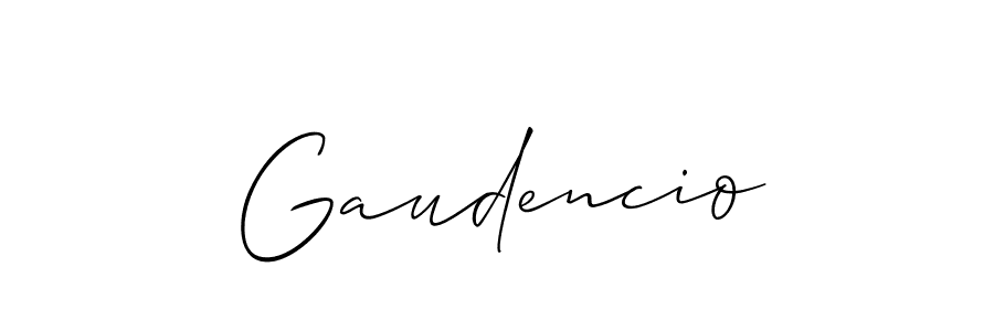 Also You can easily find your signature by using the search form. We will create Gaudencio name handwritten signature images for you free of cost using Allison_Script sign style. Gaudencio signature style 2 images and pictures png