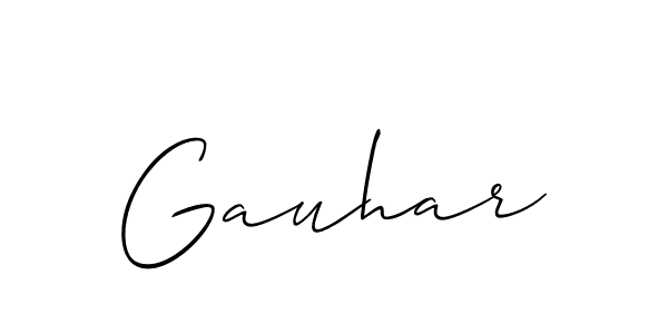 The best way (Allison_Script) to make a short signature is to pick only two or three words in your name. The name Gauhar include a total of six letters. For converting this name. Gauhar signature style 2 images and pictures png