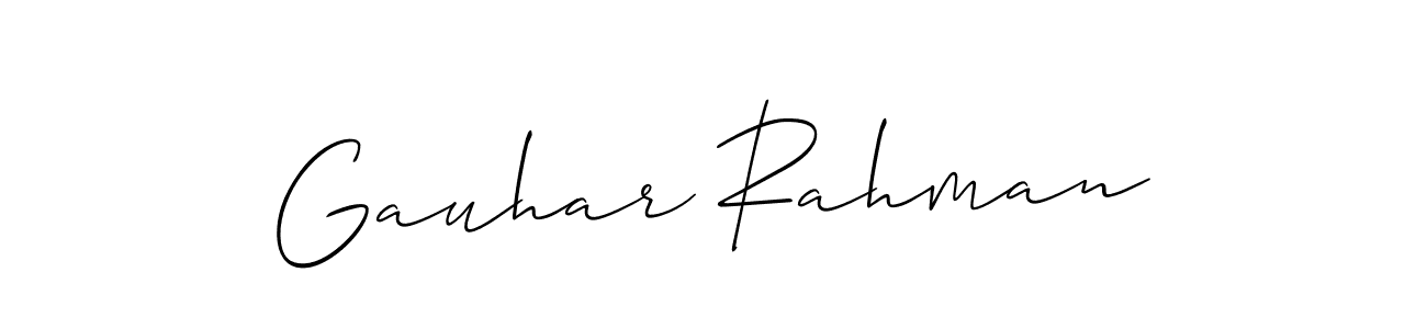 The best way (Allison_Script) to make a short signature is to pick only two or three words in your name. The name Gauhar Rahman include a total of six letters. For converting this name. Gauhar Rahman signature style 2 images and pictures png