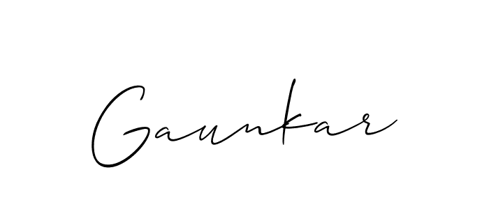 Make a beautiful signature design for name Gaunkar. Use this online signature maker to create a handwritten signature for free. Gaunkar signature style 2 images and pictures png