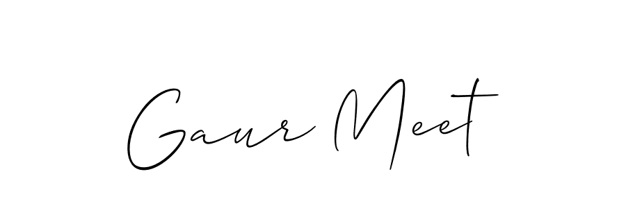 How to Draw Gaur Meet signature style? Allison_Script is a latest design signature styles for name Gaur Meet. Gaur Meet signature style 2 images and pictures png