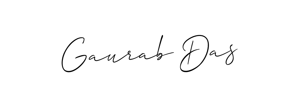 How to make Gaurab Das name signature. Use Allison_Script style for creating short signs online. This is the latest handwritten sign. Gaurab Das signature style 2 images and pictures png