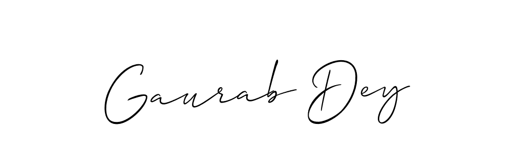 Similarly Allison_Script is the best handwritten signature design. Signature creator online .You can use it as an online autograph creator for name Gaurab Dey. Gaurab Dey signature style 2 images and pictures png