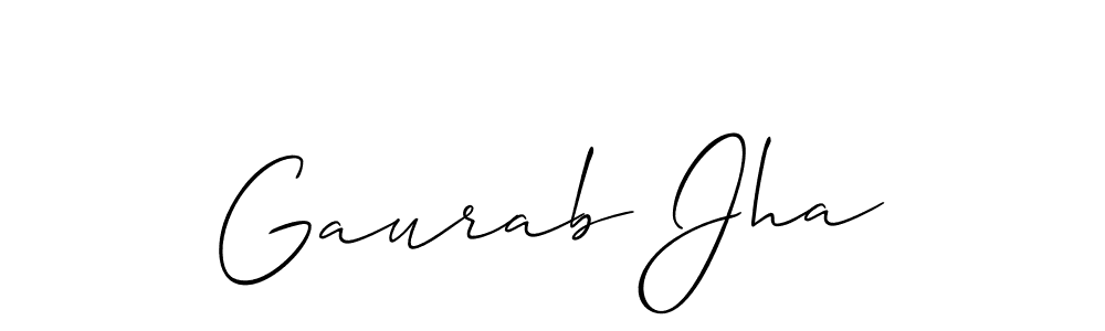 This is the best signature style for the Gaurab Jha name. Also you like these signature font (Allison_Script). Mix name signature. Gaurab Jha signature style 2 images and pictures png