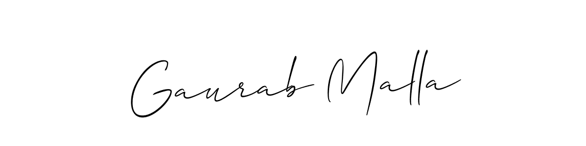 Best and Professional Signature Style for Gaurab Malla. Allison_Script Best Signature Style Collection. Gaurab Malla signature style 2 images and pictures png