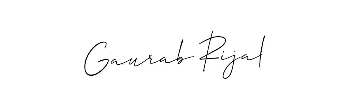 Make a beautiful signature design for name Gaurab Rijal. Use this online signature maker to create a handwritten signature for free. Gaurab Rijal signature style 2 images and pictures png