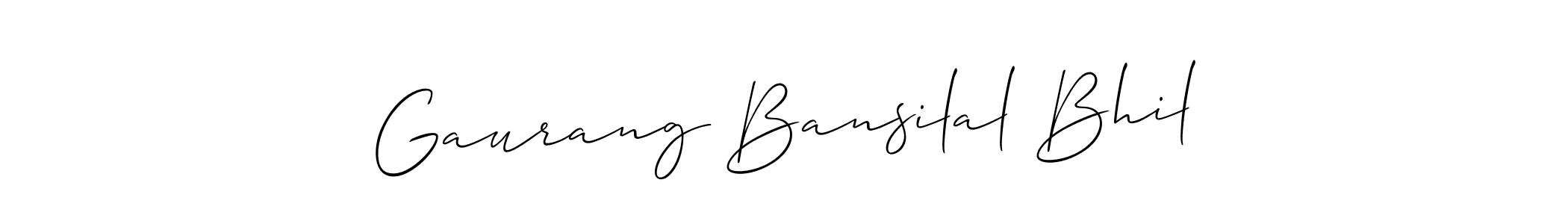Also You can easily find your signature by using the search form. We will create Gaurang Bansilal Bhil name handwritten signature images for you free of cost using Allison_Script sign style. Gaurang Bansilal Bhil signature style 2 images and pictures png