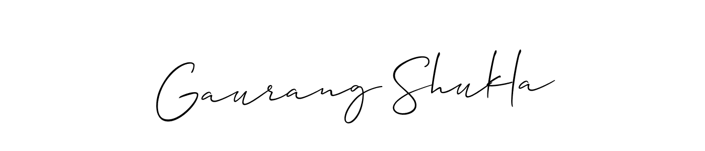 It looks lik you need a new signature style for name Gaurang Shukla. Design unique handwritten (Allison_Script) signature with our free signature maker in just a few clicks. Gaurang Shukla signature style 2 images and pictures png
