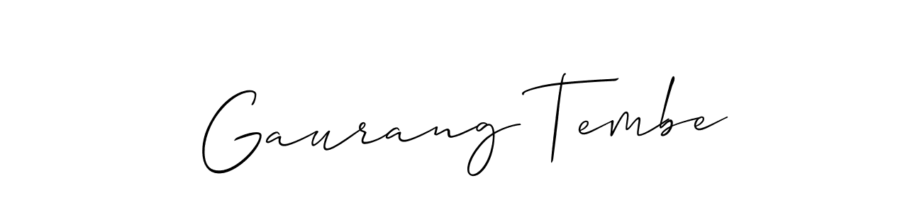 Once you've used our free online signature maker to create your best signature Allison_Script style, it's time to enjoy all of the benefits that Gaurang Tembe name signing documents. Gaurang Tembe signature style 2 images and pictures png