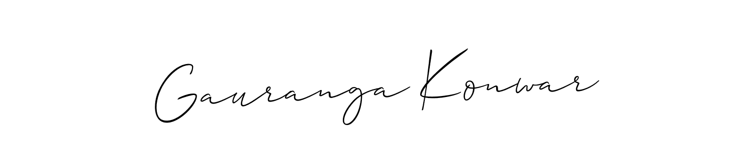 if you are searching for the best signature style for your name Gauranga Konwar. so please give up your signature search. here we have designed multiple signature styles  using Allison_Script. Gauranga Konwar signature style 2 images and pictures png