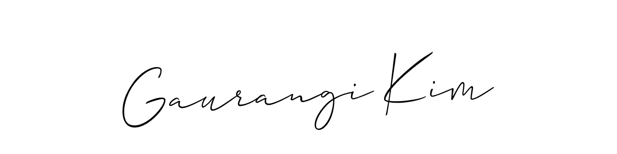 Make a beautiful signature design for name Gaurangi Kim. Use this online signature maker to create a handwritten signature for free. Gaurangi Kim signature style 2 images and pictures png