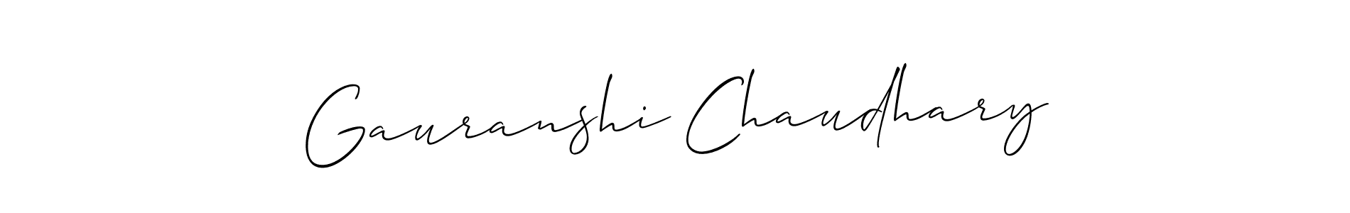 Similarly Allison_Script is the best handwritten signature design. Signature creator online .You can use it as an online autograph creator for name Gauranshi Chaudhary. Gauranshi Chaudhary signature style 2 images and pictures png