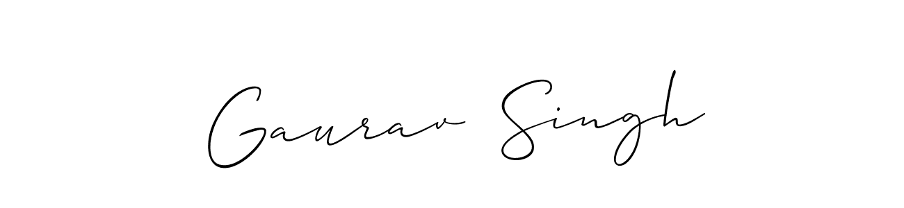Also we have Gaurav  Singh name is the best signature style. Create professional handwritten signature collection using Allison_Script autograph style. Gaurav  Singh signature style 2 images and pictures png