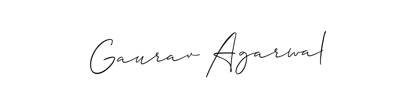 Design your own signature with our free online signature maker. With this signature software, you can create a handwritten (Allison_Script) signature for name Gaurav Agarwal. Gaurav Agarwal signature style 2 images and pictures png