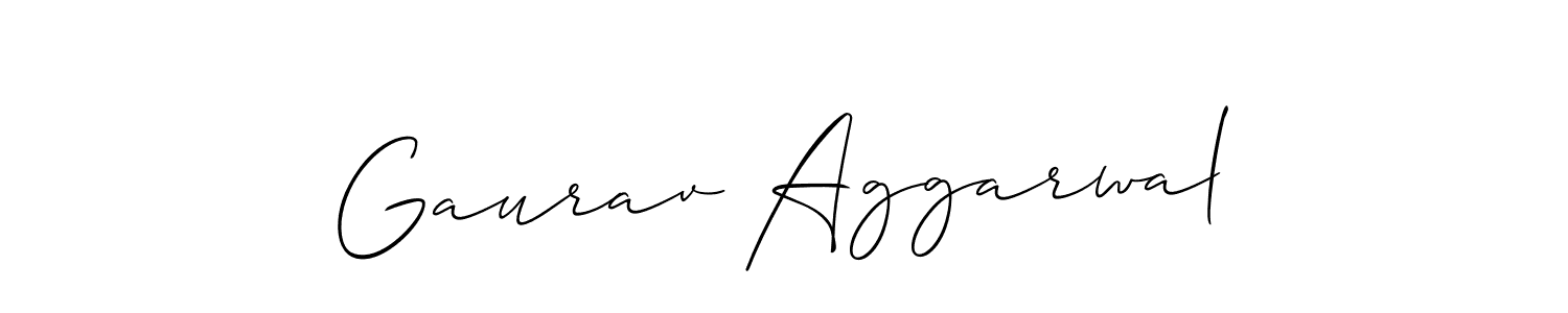 Gaurav Aggarwal stylish signature style. Best Handwritten Sign (Allison_Script) for my name. Handwritten Signature Collection Ideas for my name Gaurav Aggarwal. Gaurav Aggarwal signature style 2 images and pictures png