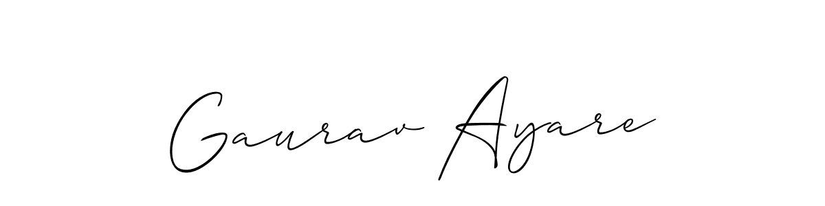 Best and Professional Signature Style for Gaurav Ayare. Allison_Script Best Signature Style Collection. Gaurav Ayare signature style 2 images and pictures png