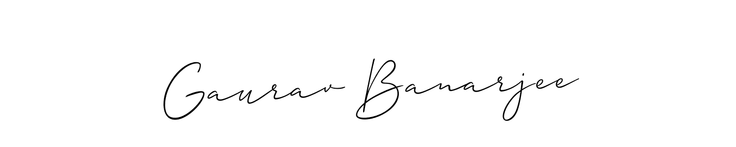 Gaurav Banarjee stylish signature style. Best Handwritten Sign (Allison_Script) for my name. Handwritten Signature Collection Ideas for my name Gaurav Banarjee. Gaurav Banarjee signature style 2 images and pictures png