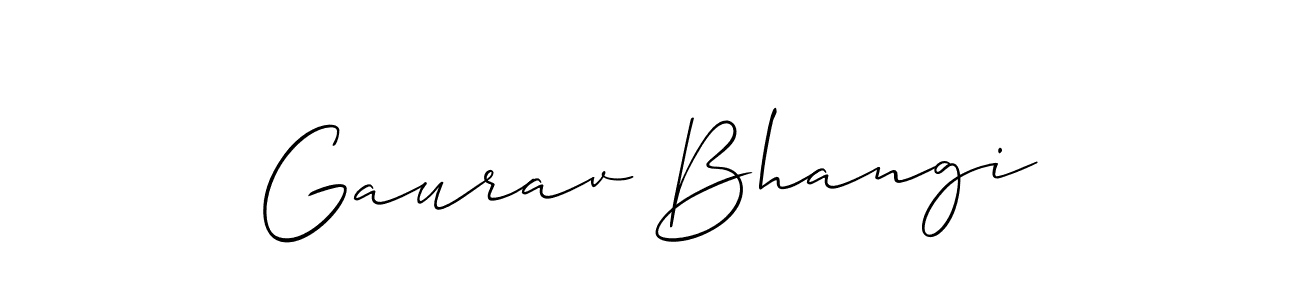 Best and Professional Signature Style for Gaurav Bhangi. Allison_Script Best Signature Style Collection. Gaurav Bhangi signature style 2 images and pictures png