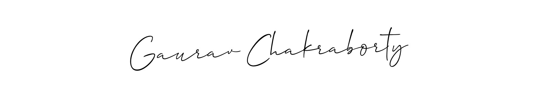 It looks lik you need a new signature style for name Gaurav Chakraborty. Design unique handwritten (Allison_Script) signature with our free signature maker in just a few clicks. Gaurav Chakraborty signature style 2 images and pictures png