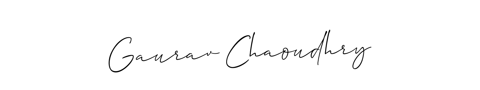 if you are searching for the best signature style for your name Gaurav Chaoudhry. so please give up your signature search. here we have designed multiple signature styles  using Allison_Script. Gaurav Chaoudhry signature style 2 images and pictures png
