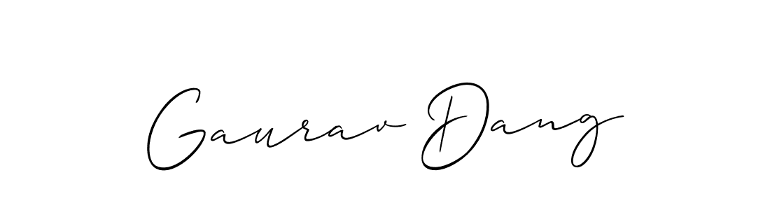 Make a beautiful signature design for name Gaurav Dang. Use this online signature maker to create a handwritten signature for free. Gaurav Dang signature style 2 images and pictures png