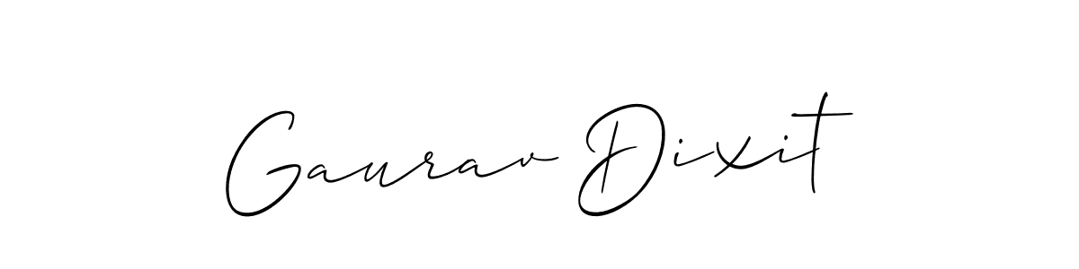 Use a signature maker to create a handwritten signature online. With this signature software, you can design (Allison_Script) your own signature for name Gaurav Dixit. Gaurav Dixit signature style 2 images and pictures png