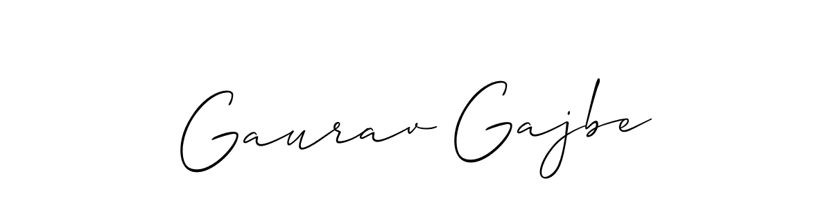 You should practise on your own different ways (Allison_Script) to write your name (Gaurav Gajbe) in signature. don't let someone else do it for you. Gaurav Gajbe signature style 2 images and pictures png