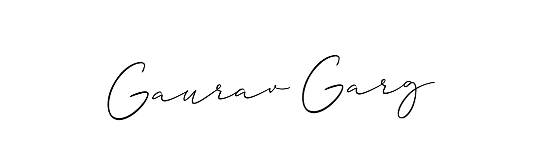 It looks lik you need a new signature style for name Gaurav Garg. Design unique handwritten (Allison_Script) signature with our free signature maker in just a few clicks. Gaurav Garg signature style 2 images and pictures png