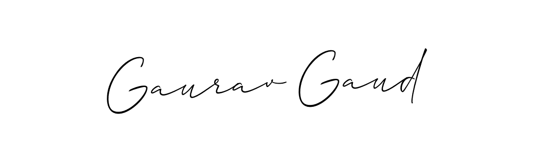 if you are searching for the best signature style for your name Gaurav Gaud. so please give up your signature search. here we have designed multiple signature styles  using Allison_Script. Gaurav Gaud signature style 2 images and pictures png