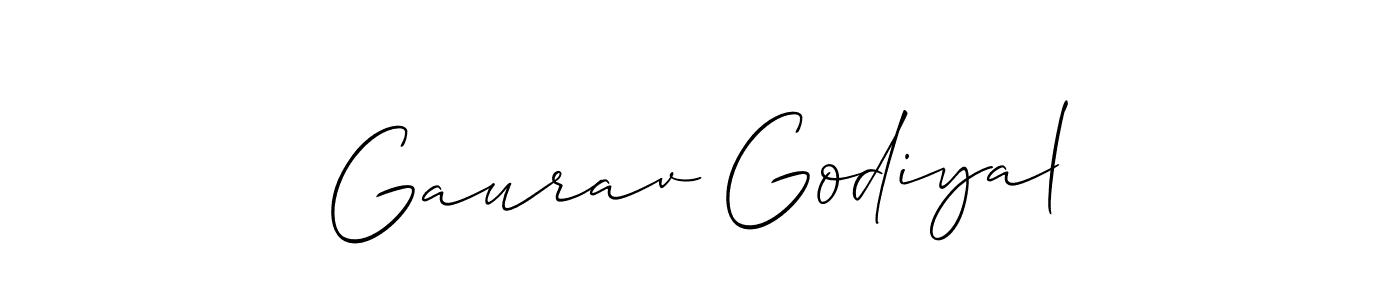 Best and Professional Signature Style for Gaurav Godiyal. Allison_Script Best Signature Style Collection. Gaurav Godiyal signature style 2 images and pictures png