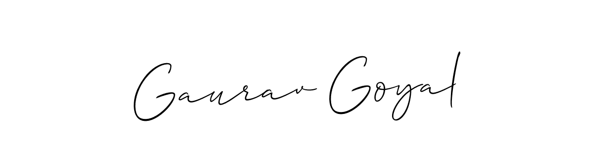 How to make Gaurav Goyal signature? Allison_Script is a professional autograph style. Create handwritten signature for Gaurav Goyal name. Gaurav Goyal signature style 2 images and pictures png