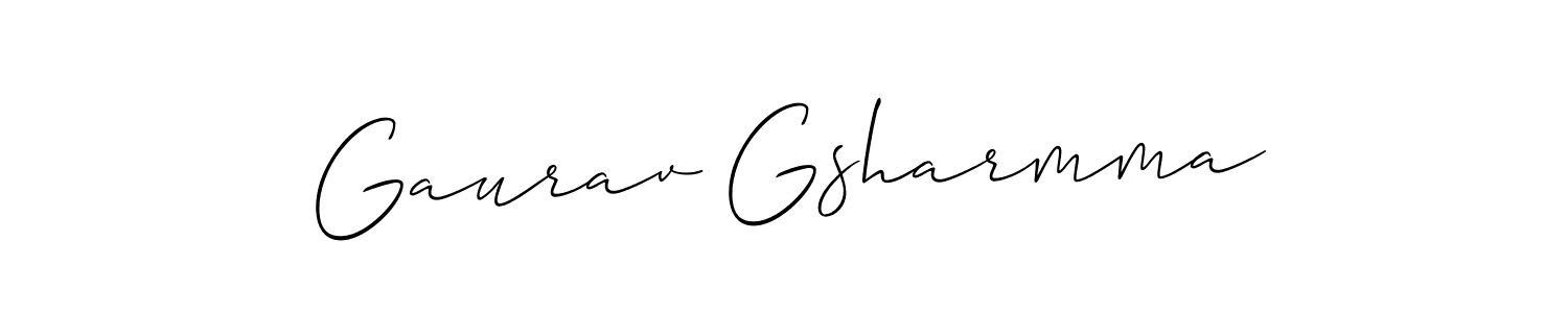 Also You can easily find your signature by using the search form. We will create Gaurav Gsharmma name handwritten signature images for you free of cost using Allison_Script sign style. Gaurav Gsharmma signature style 2 images and pictures png
