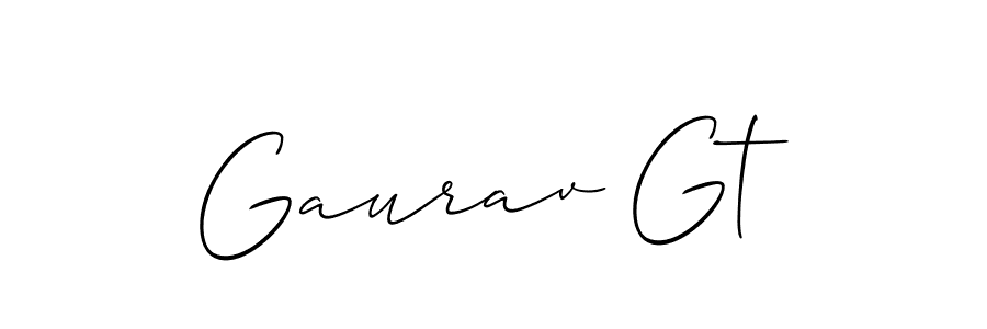 How to make Gaurav Gt signature? Allison_Script is a professional autograph style. Create handwritten signature for Gaurav Gt name. Gaurav Gt signature style 2 images and pictures png