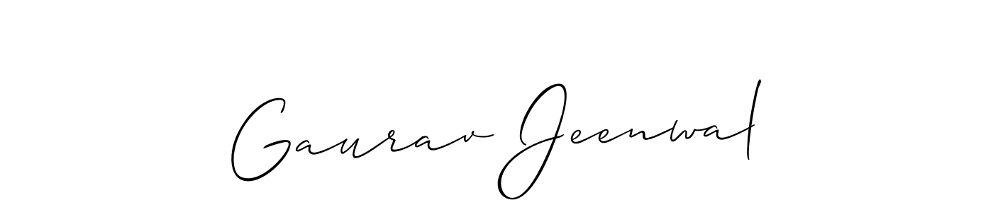 Similarly Allison_Script is the best handwritten signature design. Signature creator online .You can use it as an online autograph creator for name Gaurav Jeenwal. Gaurav Jeenwal signature style 2 images and pictures png