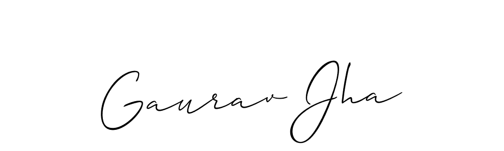 It looks lik you need a new signature style for name Gaurav Jha. Design unique handwritten (Allison_Script) signature with our free signature maker in just a few clicks. Gaurav Jha signature style 2 images and pictures png